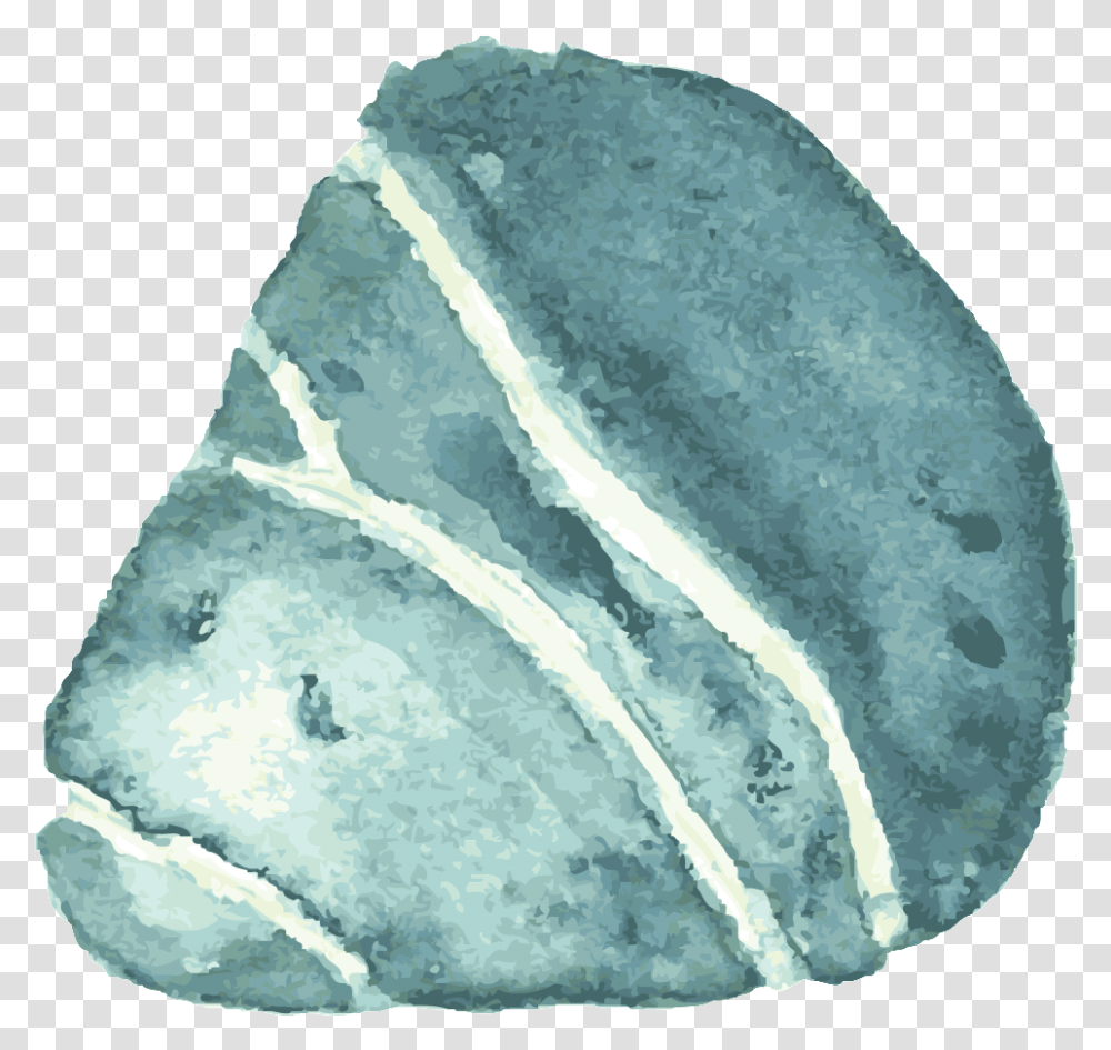 Blue Shell Cartoon Transparente Igneous Rock, Mineral, Crystal, Slate, Marble Transparent Png