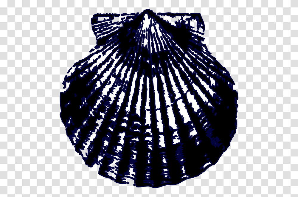 Blue Shell Svg Clip Arts Pattern, Clam, Seashell, Invertebrate, Sea Life Transparent Png