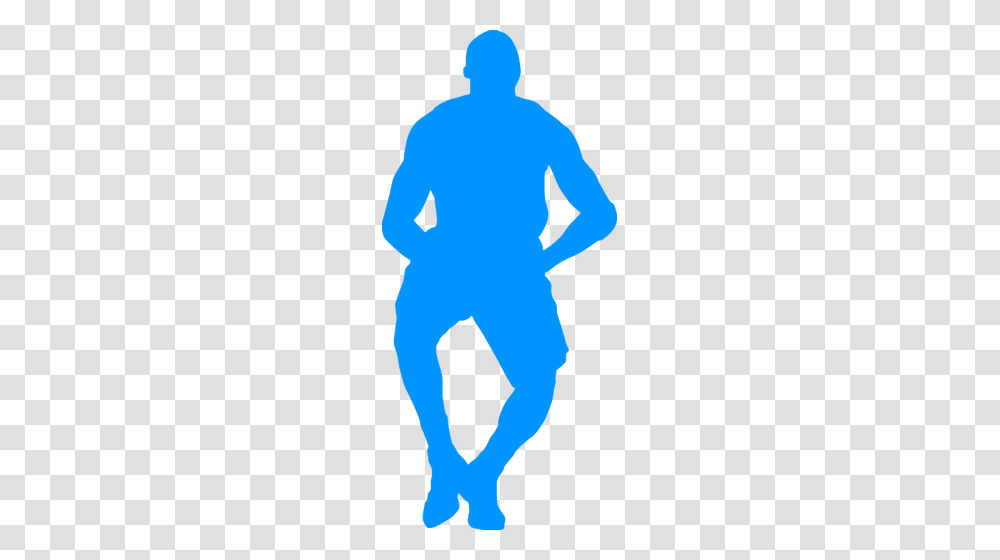 Blue Silhouette Of A Basketball Player, Leaf, Plant Transparent Png