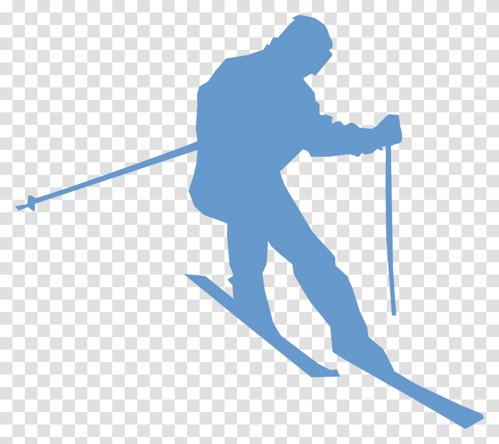 Blue Ski Sports Svg Clip Arts Ski Clipart, Person, Outdoors, Nature, Snow Transparent Png