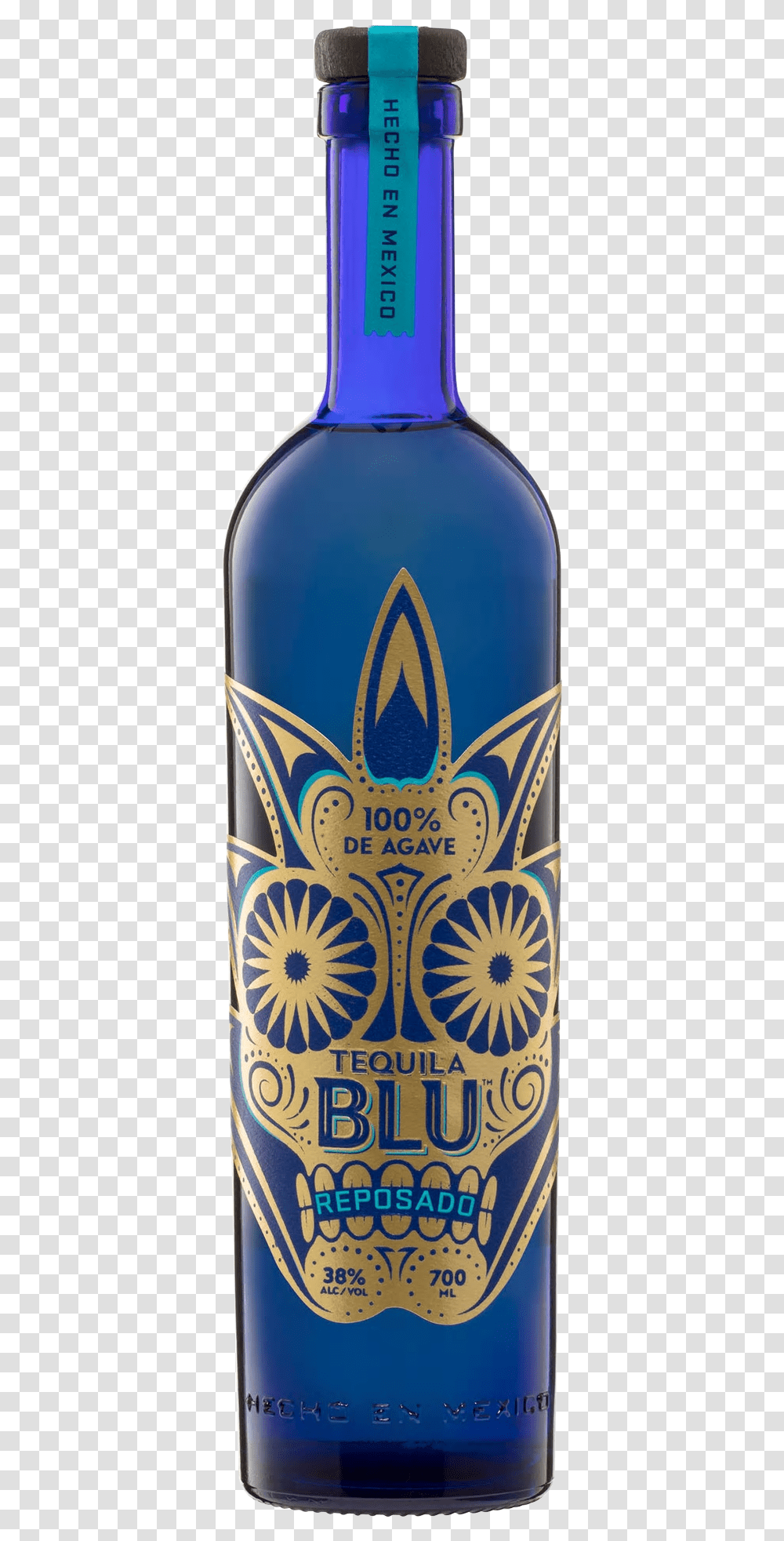 Blue Skull Bottle Tequila, Alcohol, Beverage, Liquor, Tin Transparent Png