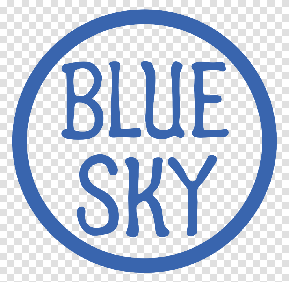 Blue Sky Center Circle, Text, Word, Label, Logo Transparent Png