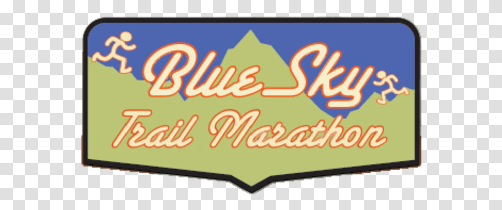Blue Sky Marathon Label, Text, Meal, Food, Alphabet Transparent Png