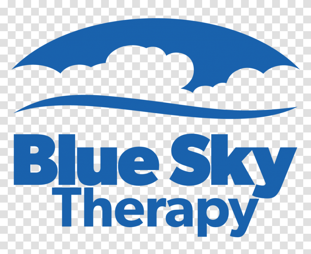 Blue Sky Therapy Logo Blue Blue Sky Therapy, Word, Urban Transparent Png