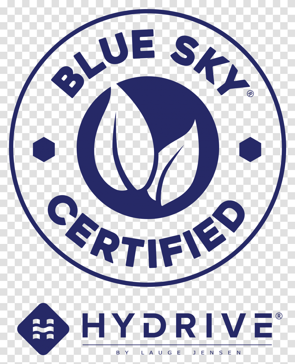Blue Skybluesky Hydrive Logo Blue Australian Government Certified, Poster, Advertisement, Label Transparent Png