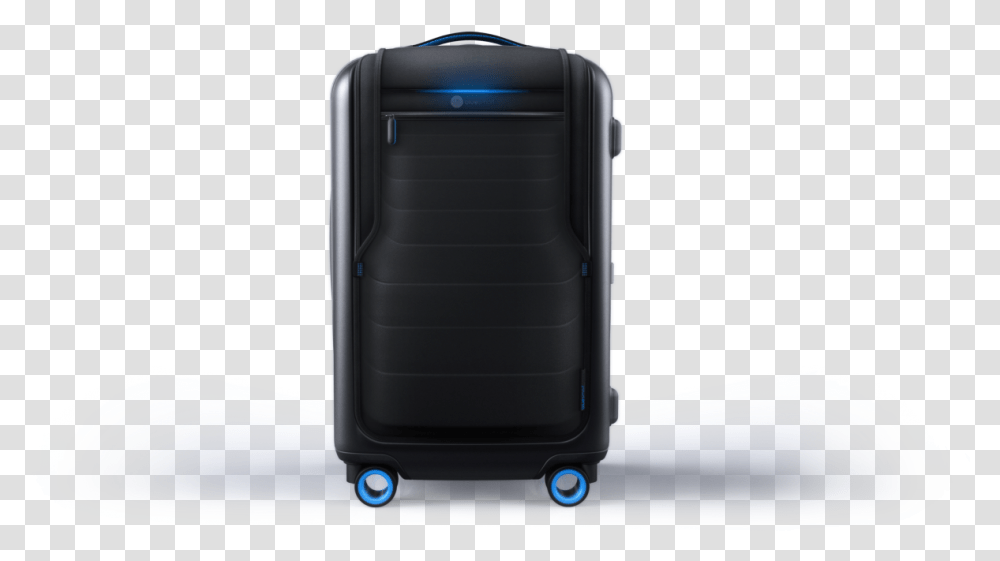 Blue Smart Carry Image Hubless Wheel Luggage, Suitcase Transparent Png