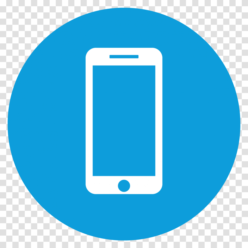 Blue Smart Phone Icon Clipart Mobile Phone Logo Blue, Electronics, Ipod, Text, Cell Phone Transparent Png