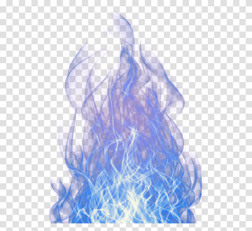 Blue Smoke Fire Decoration Purple Colormix Blue Fire Effect, Flame, Person, Human, Pattern Transparent Png