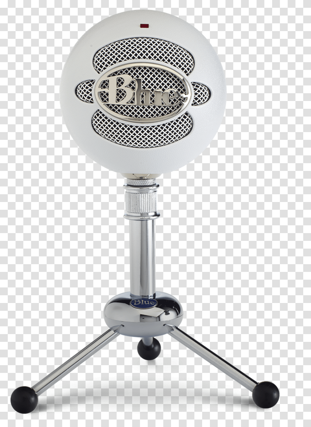 Blue Snowball Mic Blue Snowball, Electrical Device, Microphone, Lamp, Tripod Transparent Png