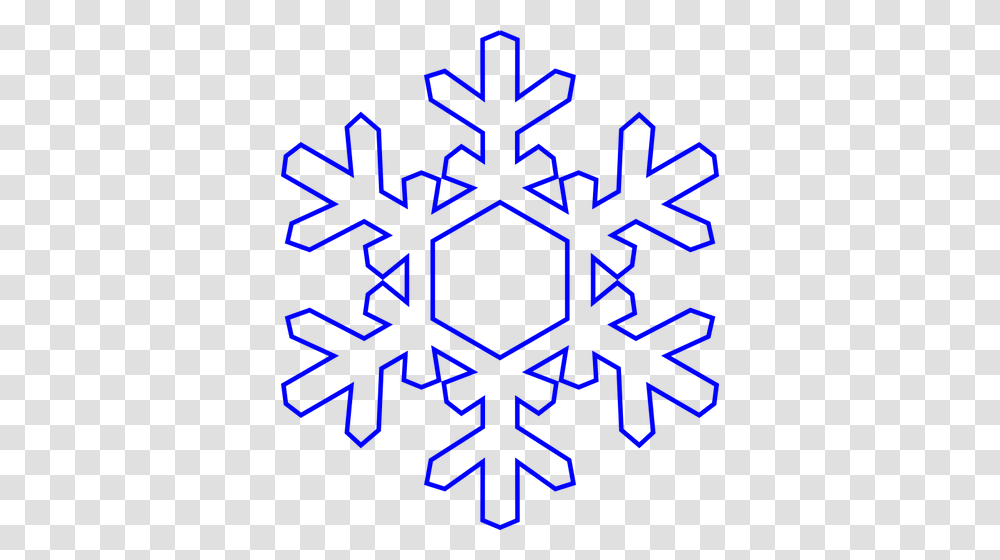 Blue Snowflake, Cross Transparent Png