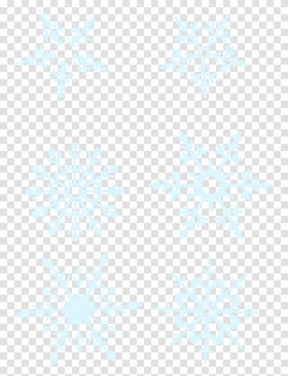 Blue Snowflakes Winter Commercial Elements And Snowflake, Pattern Transparent Png
