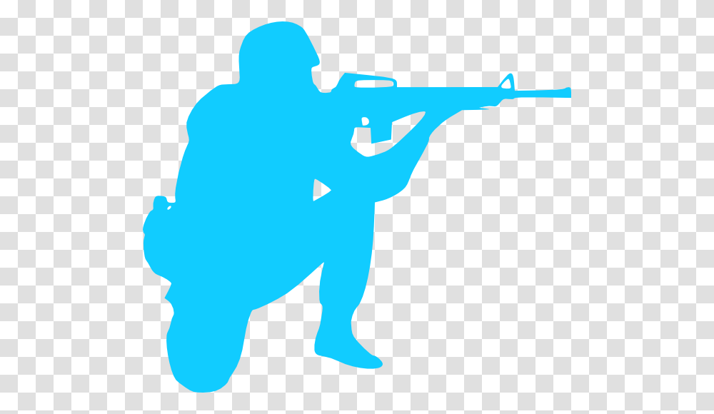 Blue Soldier Clip Art, Person, Human, Kneeling Transparent Png