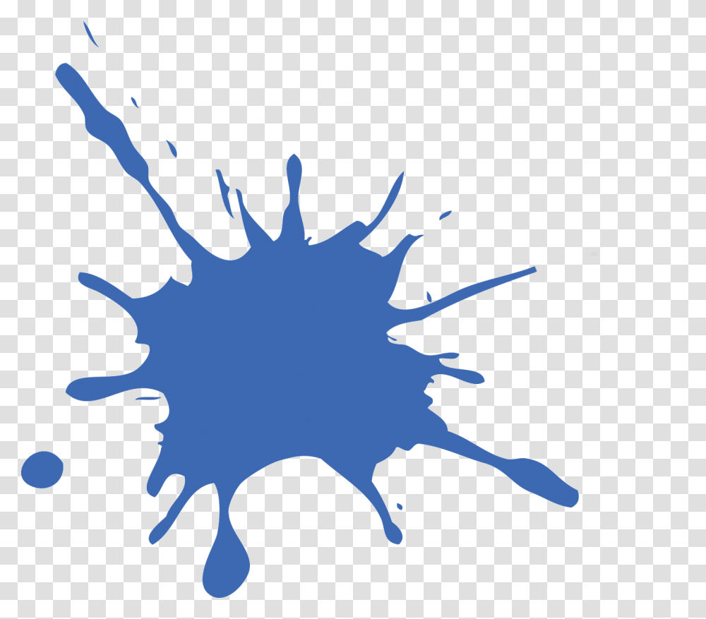 Blue Splat Splat, Silhouette, Bird, Animal, Stain Transparent Png