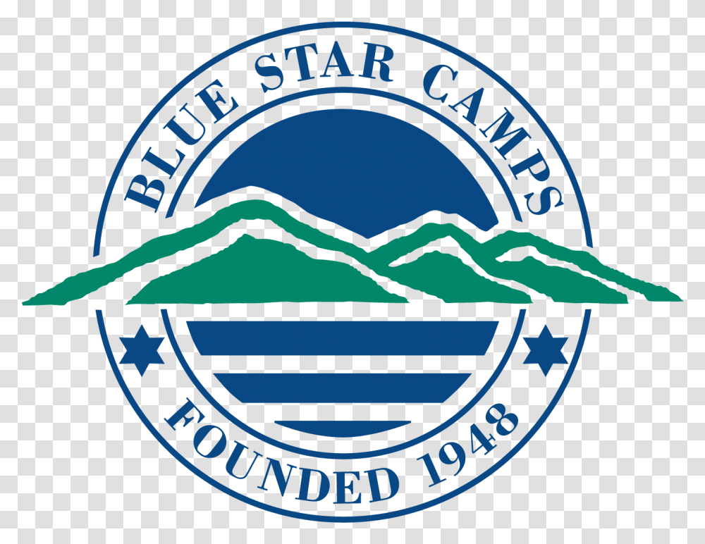 Blue Star Camps Blue Star Camps Logo, Symbol, Badge, Text, Label Transparent Png