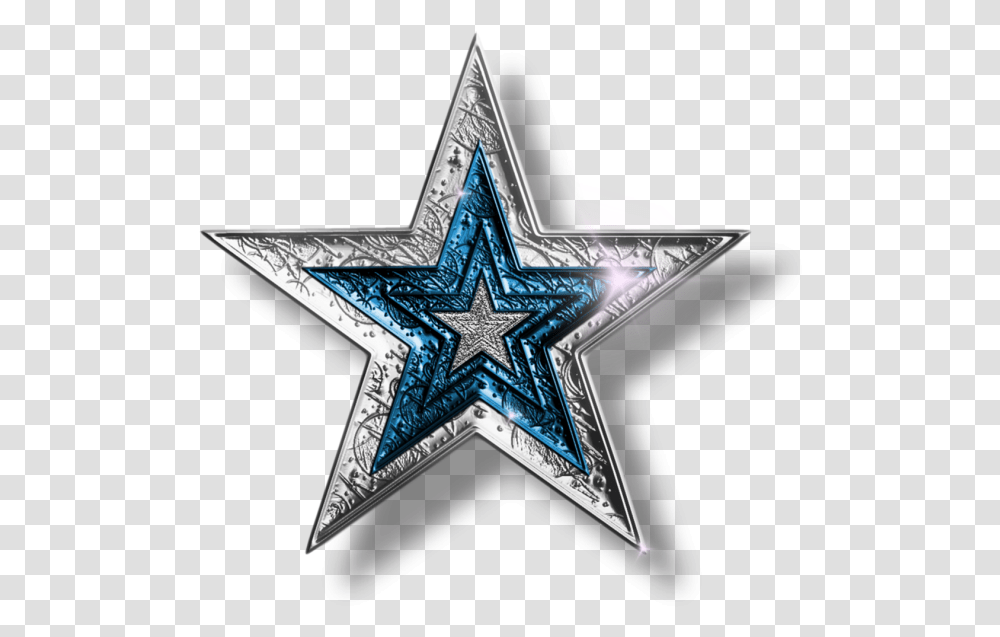 Blue Star, Cross, Star Symbol Transparent Png