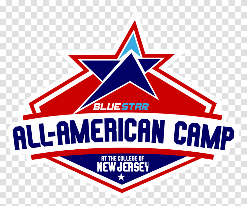 Blue Star Lacrosse All American Camp Emblem, Star Symbol, Logo, Trademark Transparent Png