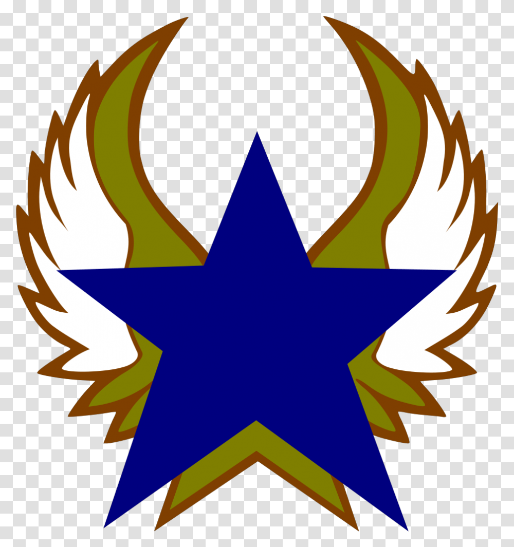 Blue Star With Gold Wings Svg Clip Arts, Star Symbol, Poster, Advertisement Transparent Png