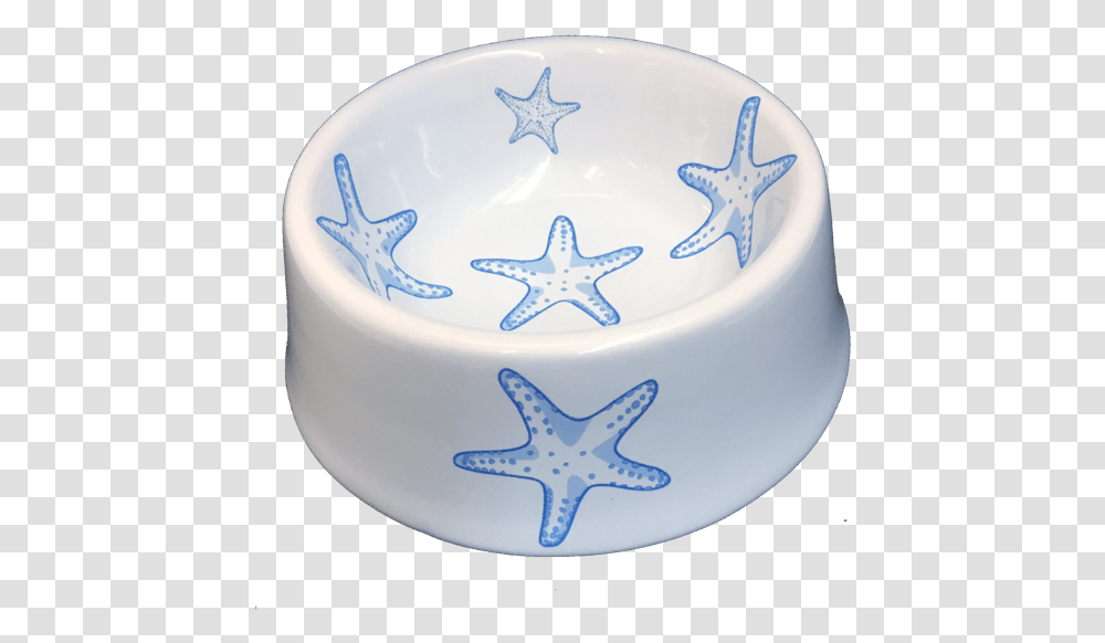 Blue Starfish Ceramic Bowl Paperweight, Ashtray, Birthday Cake, Dessert, Food Transparent Png