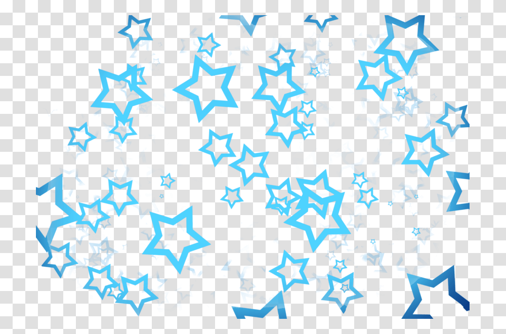 Blue Stars Kiwi Linestickers, Pattern, Ornament, Fractal, Rug Transparent Png