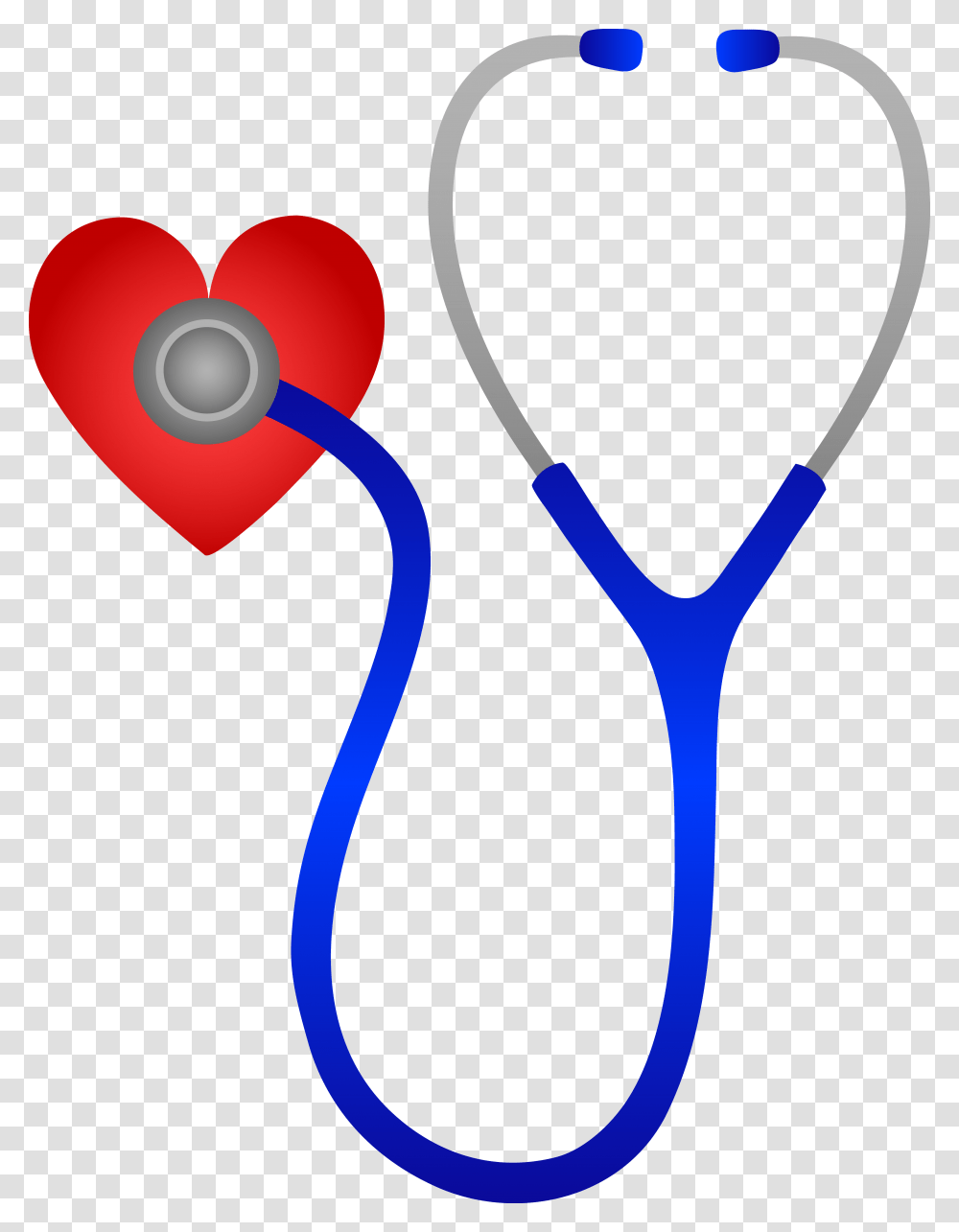Blue Stethoscope And Red Heart, Zipper, Electronics Transparent Png