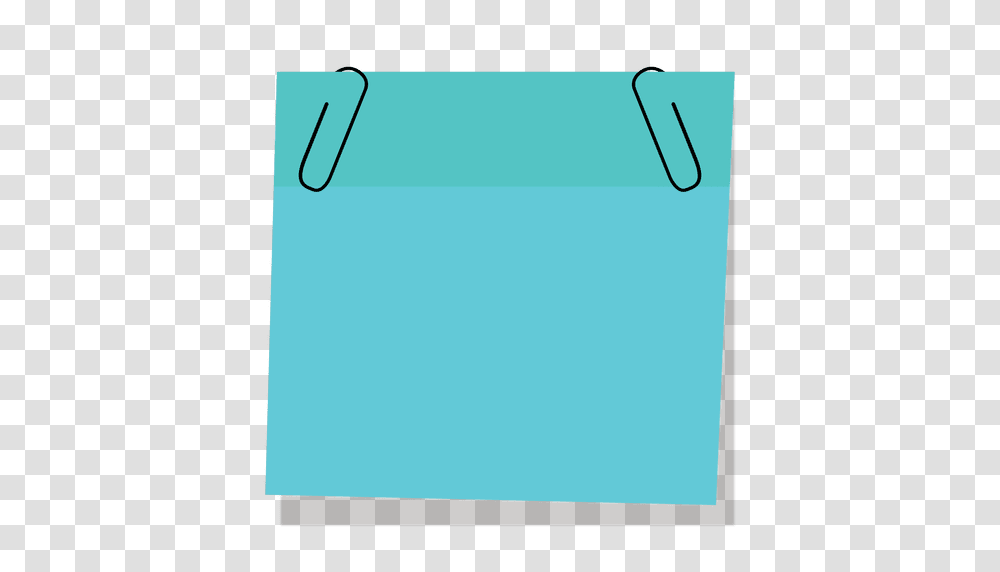 Blue Sticky Note With Paperclip, Bag, Shopping Bag, Plastic Transparent Png