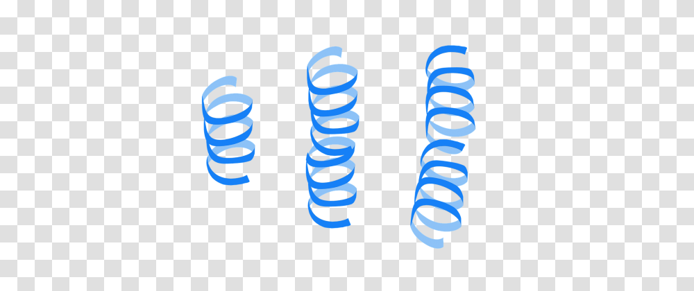 Blue Streamer, Coil, Spiral Transparent Png