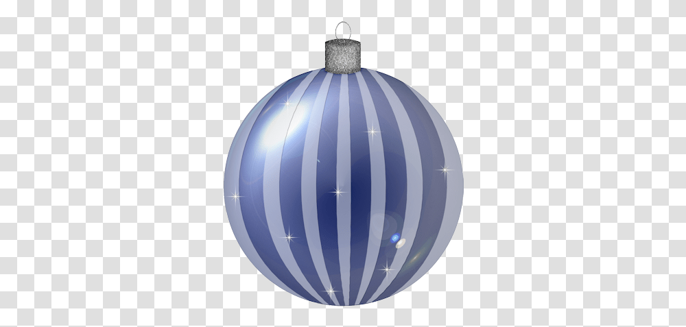 Blue Striped Christmas Ball Ornament Clipart Christmas Sphere, Lamp, Balloon, Pattern, Light Fixture Transparent Png