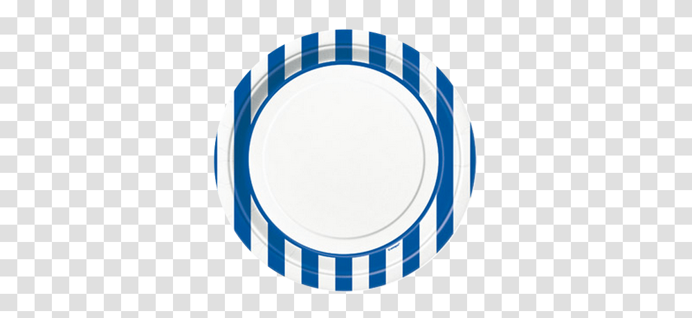 Blue Striped Dinner Plates Just For Kids, Tape, Dish, Meal, Food Transparent Png