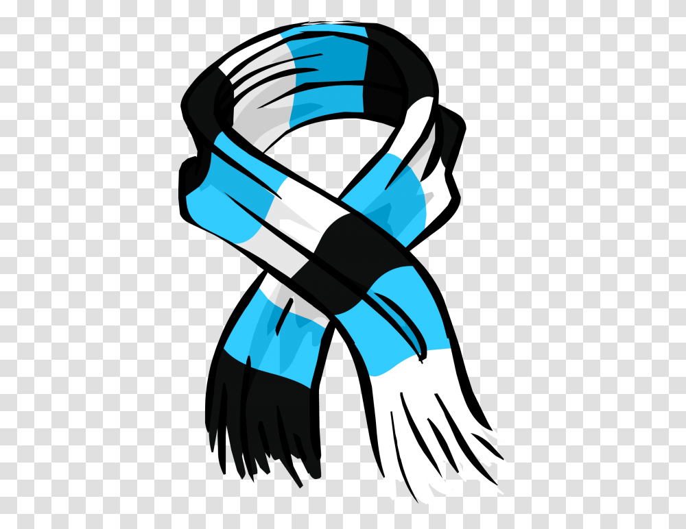 Blue Striped Scarf, Apparel, Helmet, Hand Transparent Png