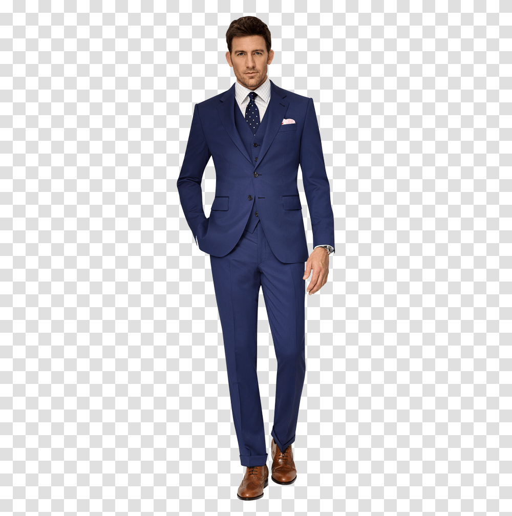 Blue Suit With Bow Tie Navy Blue Blazer With Navy Blue Pants, Overcoat, Person, Tuxedo Transparent Png