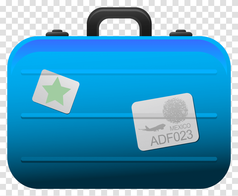 Blue Suitcase Clipart Picture Suitcase Clipart Background, Luggage, First Aid Transparent Png