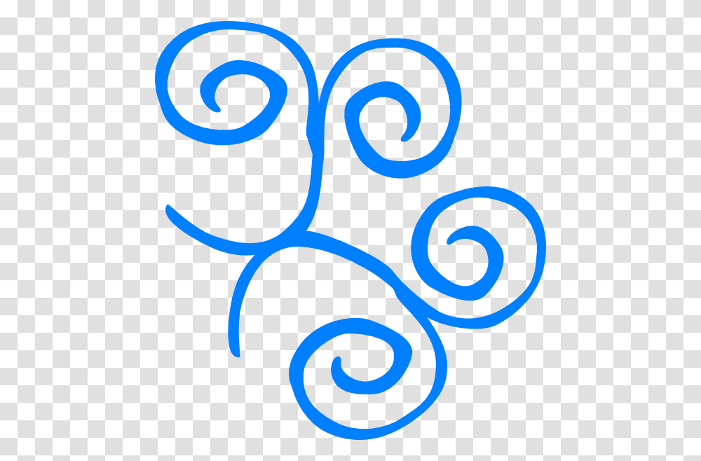 Blue Swirl Frame Top Right Corner Clip Art For Web, Number, Alphabet Transparent Png