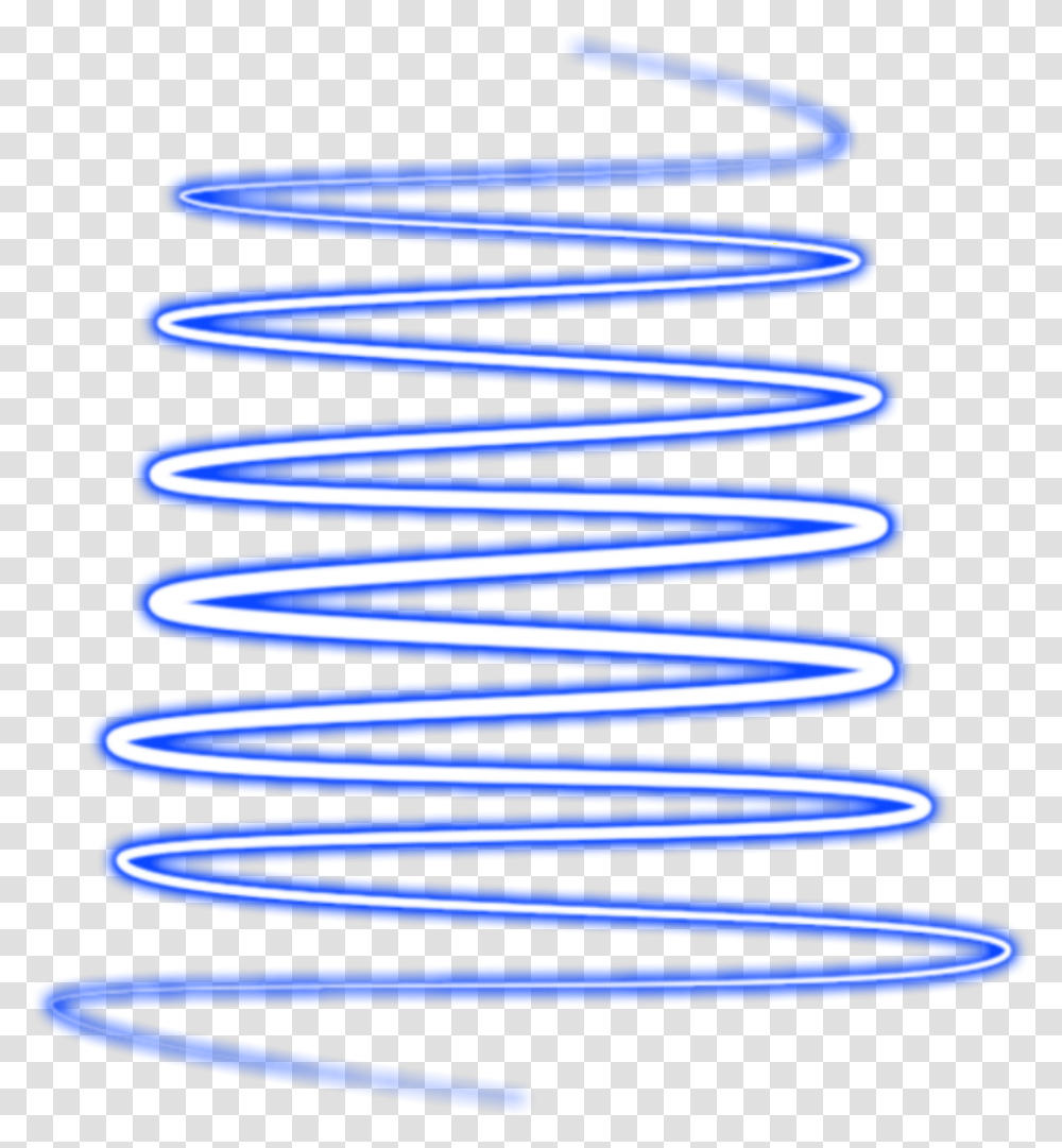 Blue Swirl Neon Espiral Neon Transparent Png