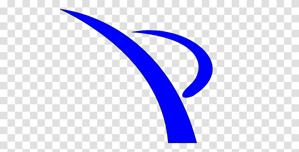 Blue Swoosh Kicker Clip Art, Logo, Trademark, Number Transparent Png