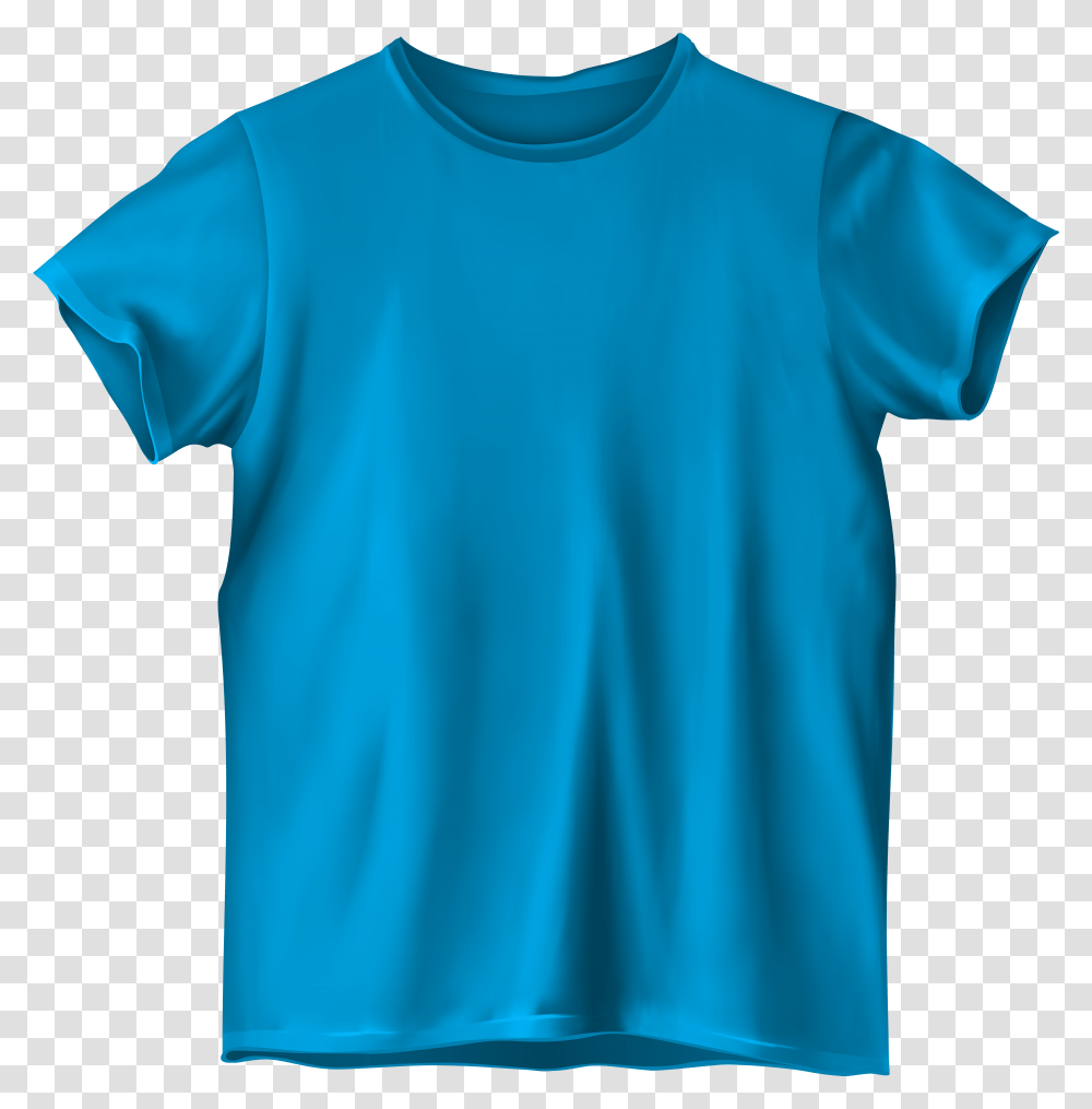 Blue T Shirt Clipart, Apparel, T-Shirt, Sleeve Transparent Png