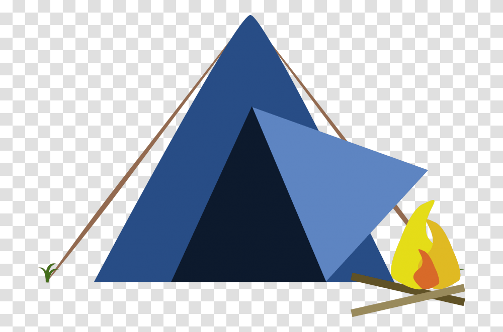 Blue Tent, Triangle Transparent Png