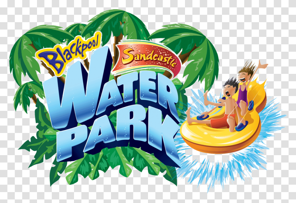 Blue Text With Water Park And People In Dinghies, Invertebrate, Animal, Sea Life, Crowd Transparent Png