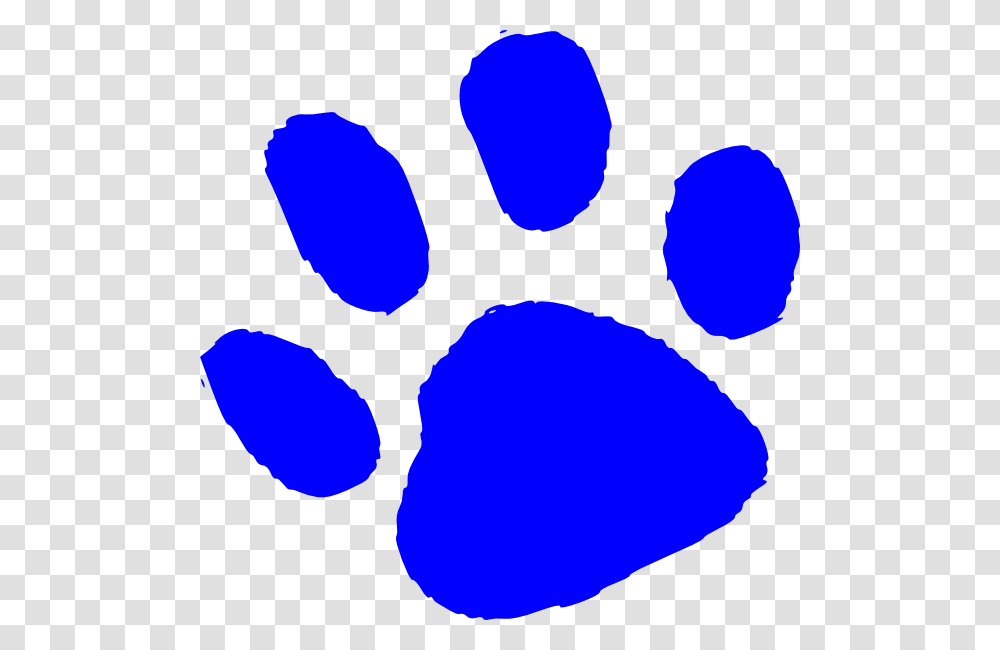 Blue Tiger Paw Print Clip Art Free Image, Footprint, Balloon Transparent Png