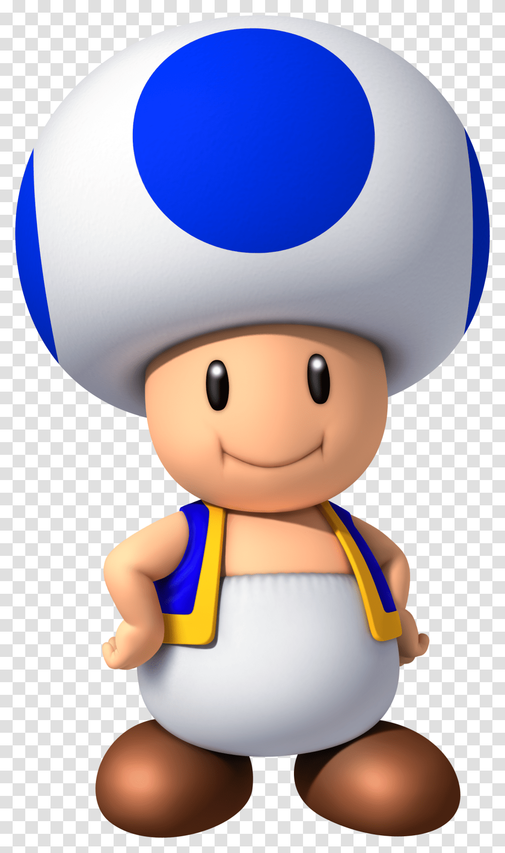 Blue Toad Nsmbw2 Bb Blue Toad Mario, Person, Human, Doll, Toy Transparent Png