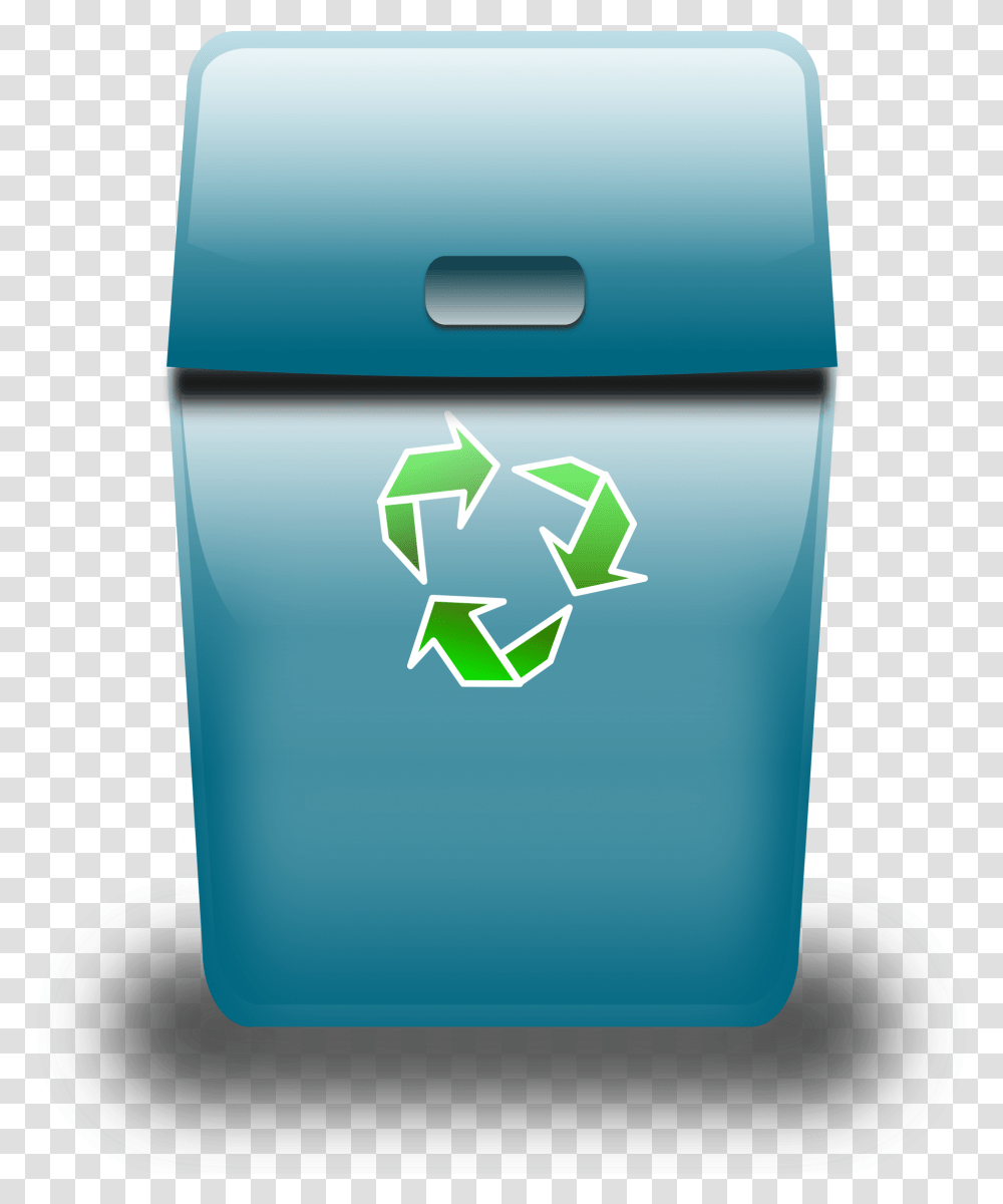 Blue Trash Can Clip Arts Geri Dnm Kutusu Resmi, Recycling Symbol, First Aid Transparent Png