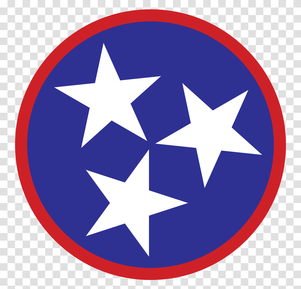 Blue Tri Star Sticker My Tennessee Tri Star Logo Tennessee, Symbol, Star Symbol, Rug, First Aid Transparent Png
