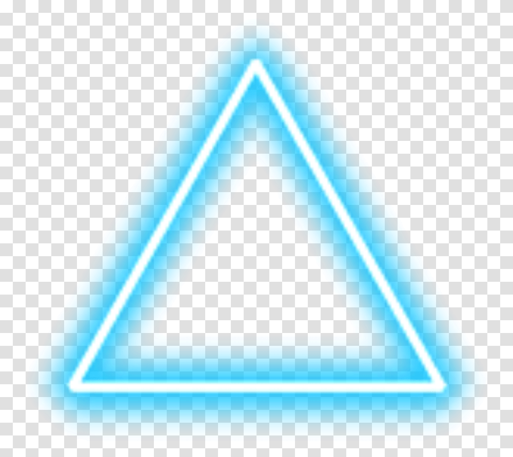 Blue Triangle Picture Neon Triangle Pink And Blue Transparent Png