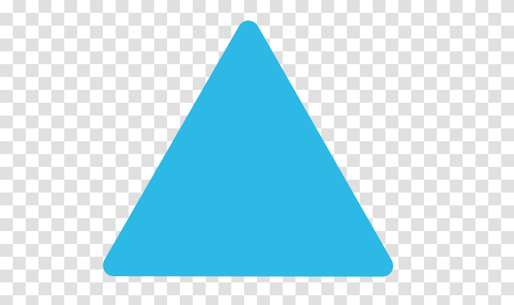 Blue Triangle Rounded Corners Clip Art Transparent Png
