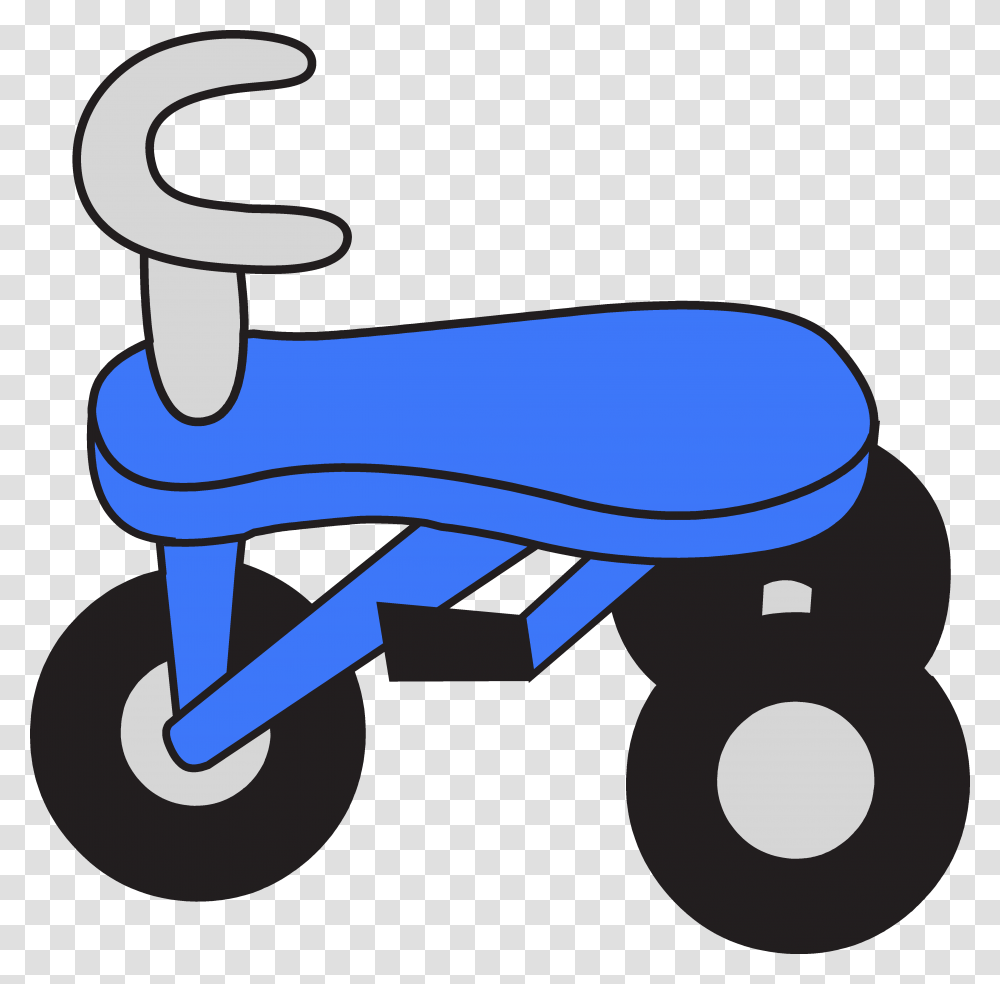 Blue Tricycle Clipart, Vehicle, Transportation, Lawn Mower, Tool Transparent Png
