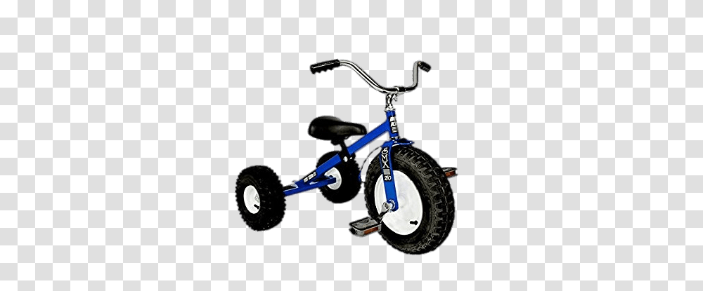 Blue Tricycle, Lawn Mower, Tool, Vehicle, Transportation Transparent Png
