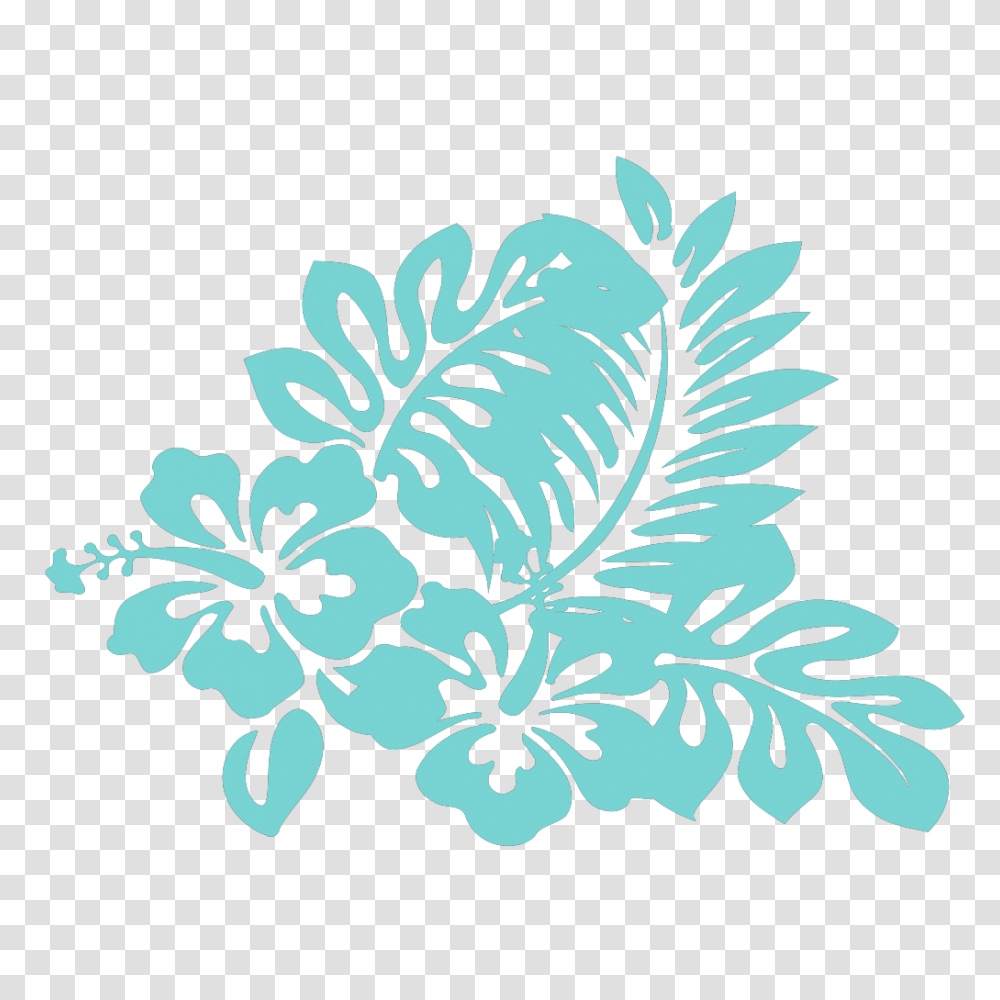 Blue Tropical Flower Clip Art Vector Clip Art Tropical Flower Pattern, Graphics, Floral Design, Stencil, Plant Transparent Png