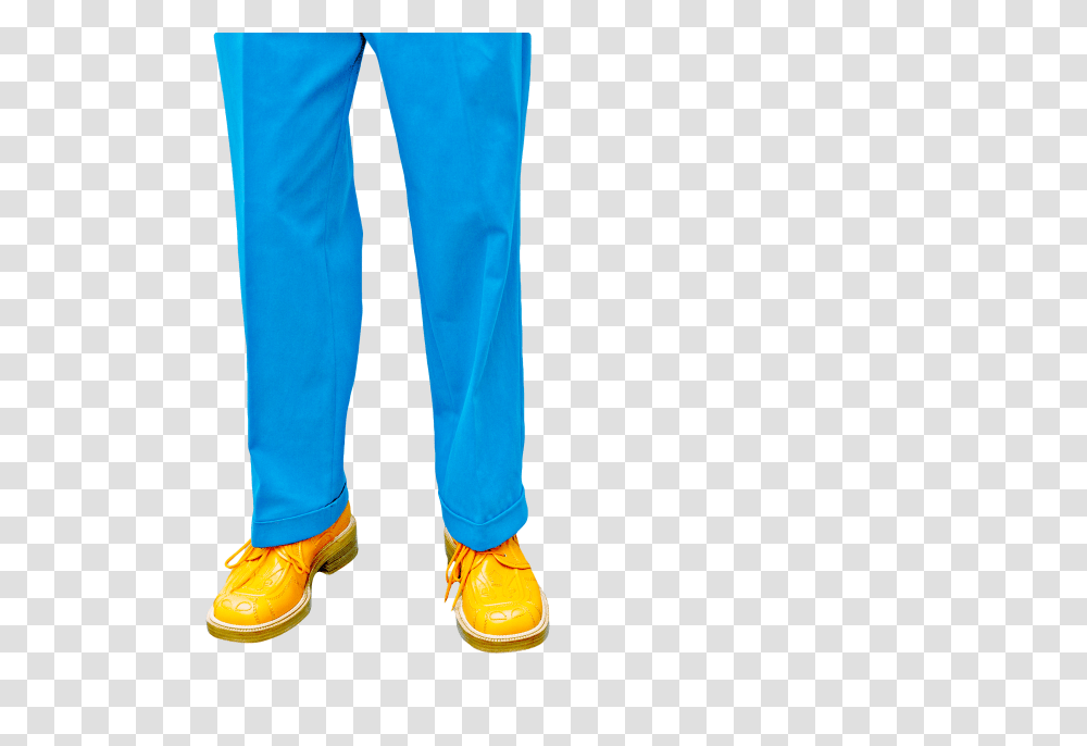 Blue Trousers And Yellow Shoes, Pants, Apparel, Jeans Transparent Png