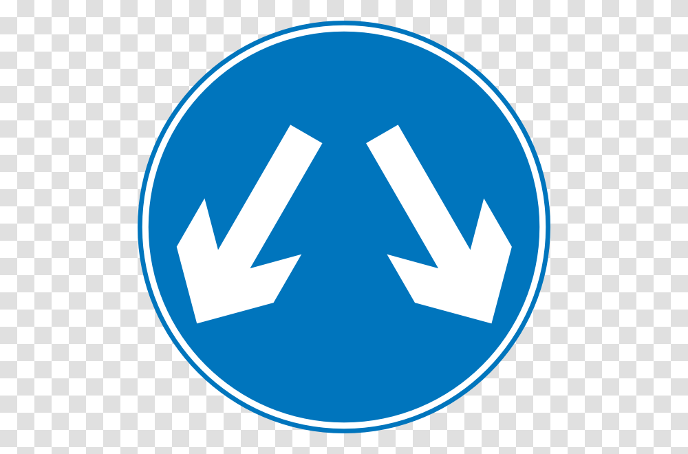 Blue Uk Road Signs, First Aid, Recycling Symbol Transparent Png