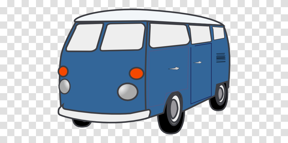 Blue Van Clip Art, Minibus, Vehicle, Transportation, Caravan Transparent Png