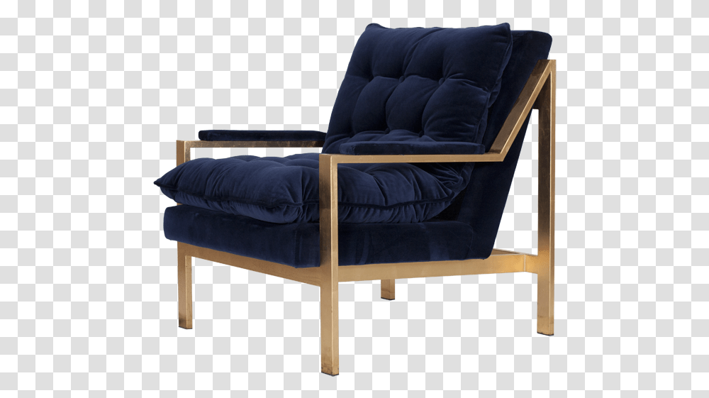 Blue Velvet Arm Chair, Furniture, Armchair, Couch Transparent Png